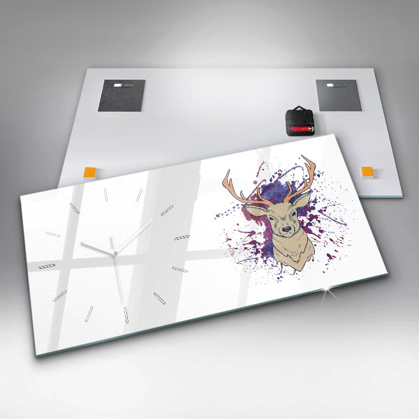 Zegar szklany poziomy Ilustracja wektorowa jelenia