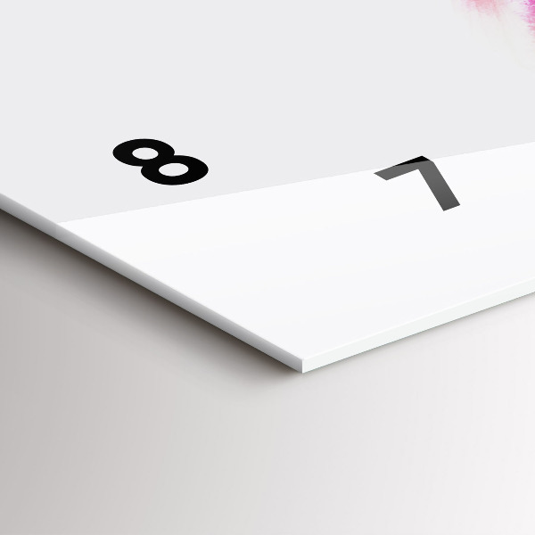 Zegar szklany poziomy Kobiety w kolorowych sukniach