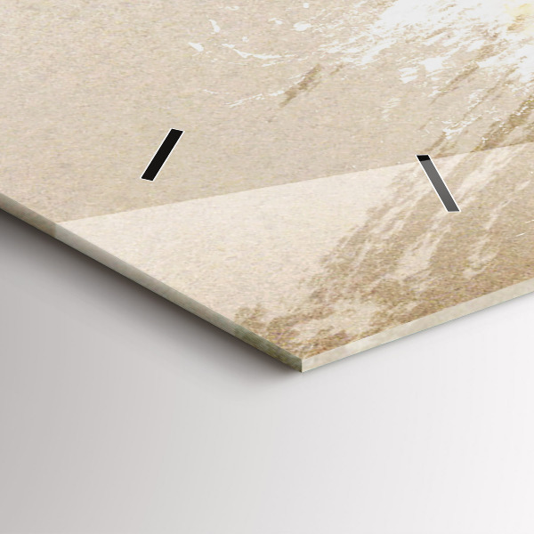 Zegar szklany poziomy Portret kobiety abstrakcja