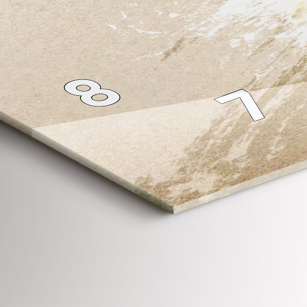 Zegar szklany poziomy Portret kobiety abstrakcja