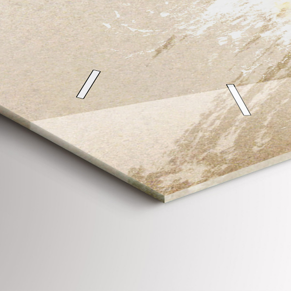 Zegar szklany poziomy Portret kobiety abstrakcja