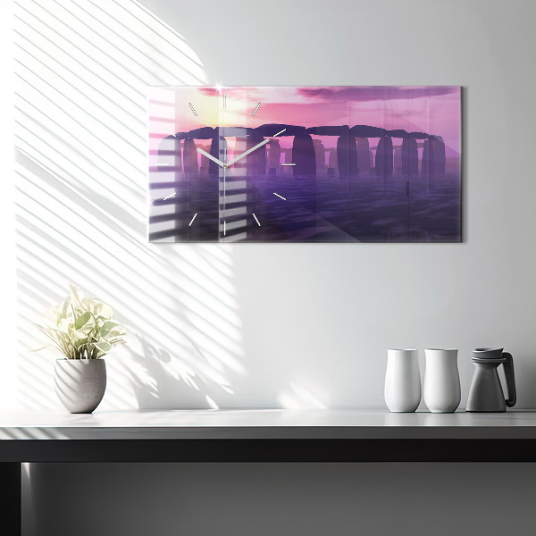 Zegar ścienny poziomy Zachód w Stonehenge