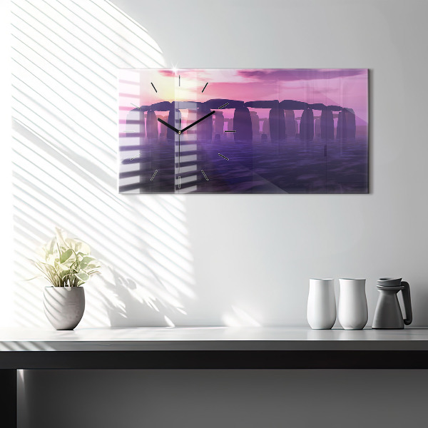 Zegar ścienny poziomy Zachód w Stonehenge