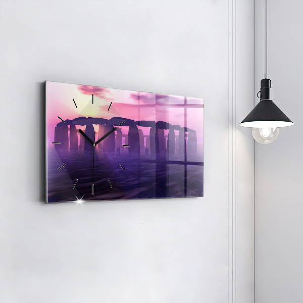 Zegar ścienny poziomy Zachód w Stonehenge