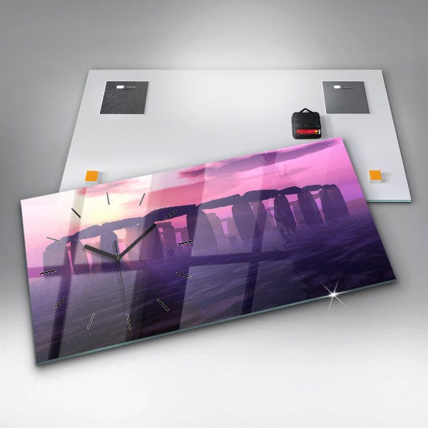 Zegar ścienny poziomy Zachód w Stonehenge