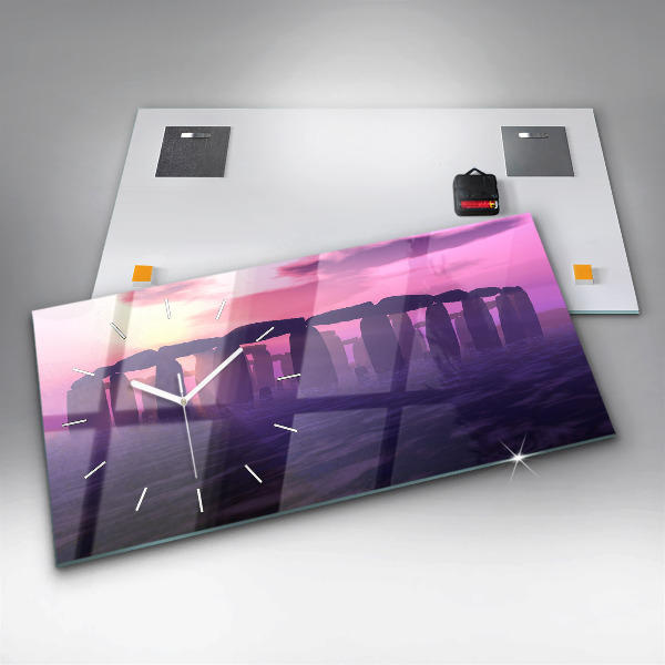 Zegar ścienny poziomy Zachód w Stonehenge