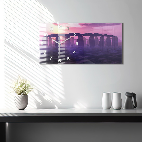 Zegar ścienny poziomy Zachód w Stonehenge