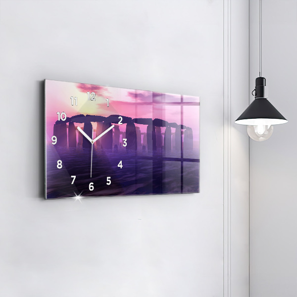 Zegar ścienny poziomy Zachód w Stonehenge