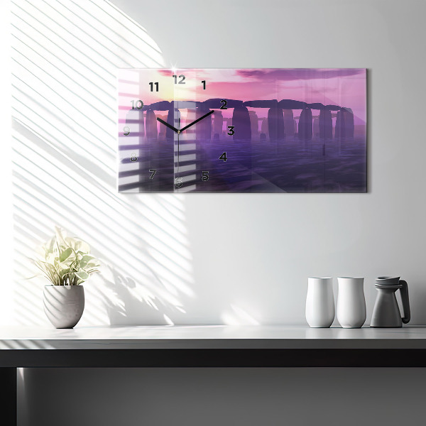 Zegar ścienny poziomy Zachód w Stonehenge