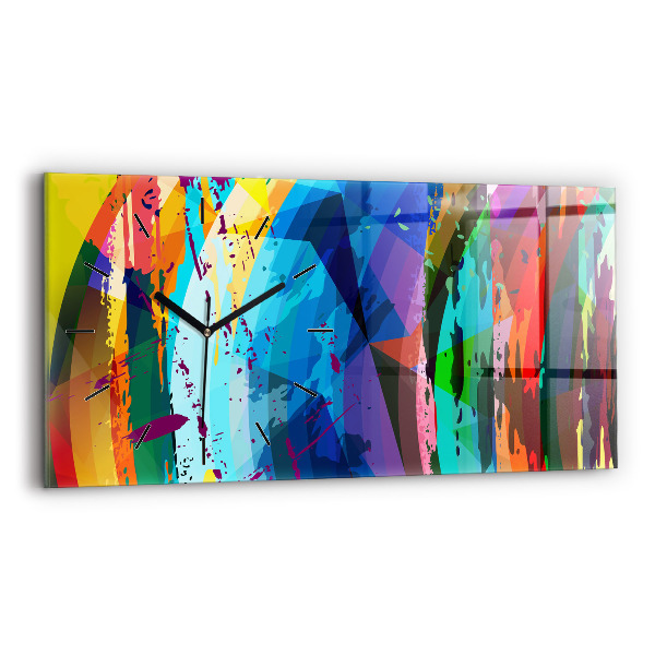 Zegar szklany poziomy Abstrakcyjne tło