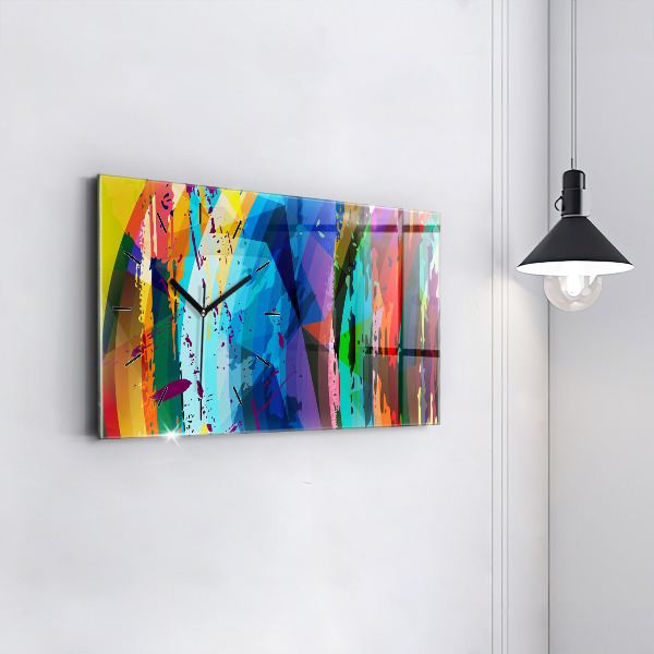 Zegar szklany poziomy Abstrakcyjne tło