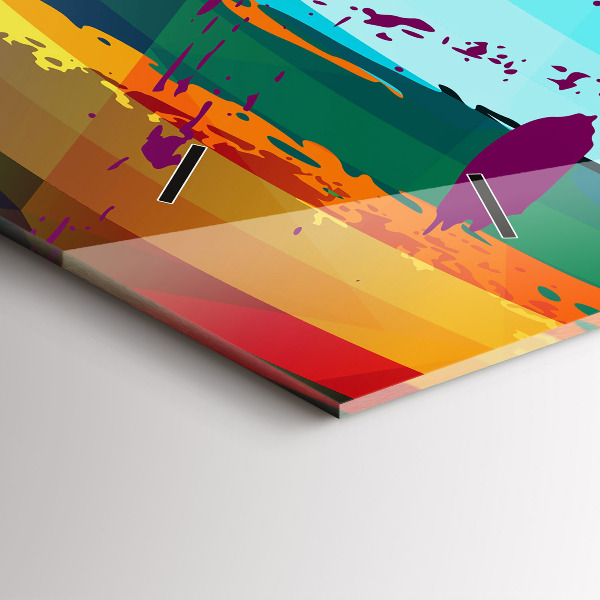 Zegar szklany poziomy Abstrakcyjne tło