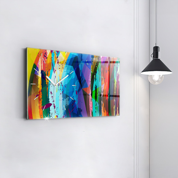 Zegar szklany poziomy Abstrakcyjne tło