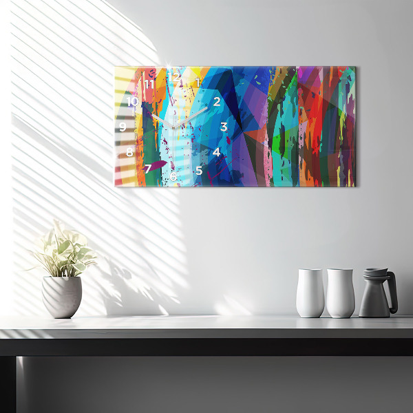 Zegar szklany poziomy Abstrakcyjne tło