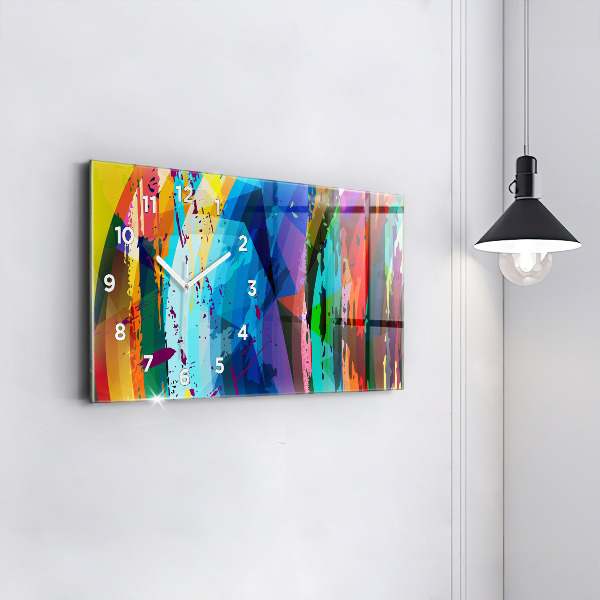 Zegar szklany poziomy Abstrakcyjne tło