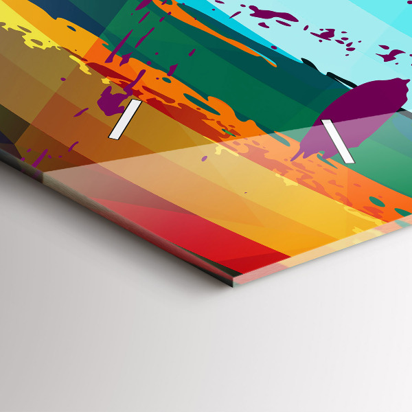 Zegar szklany poziomy Abstrakcyjne tło