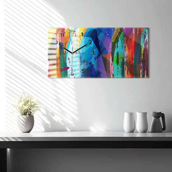 Zegar szklany poziomy Abstrakcyjne tło