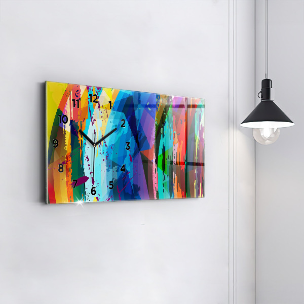 Zegar szklany poziomy Abstrakcyjne tło