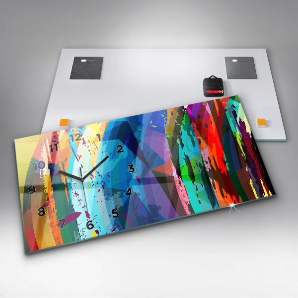 Zegar szklany poziomy Abstrakcyjne tło