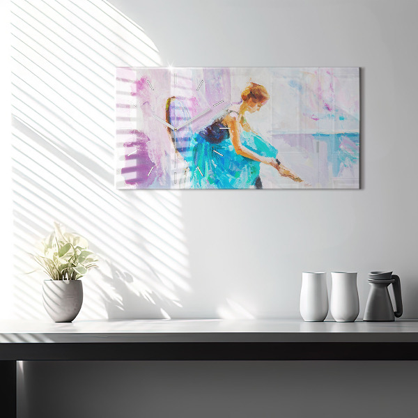 Zegar szklany poziomy Przygotowanie baletnicy