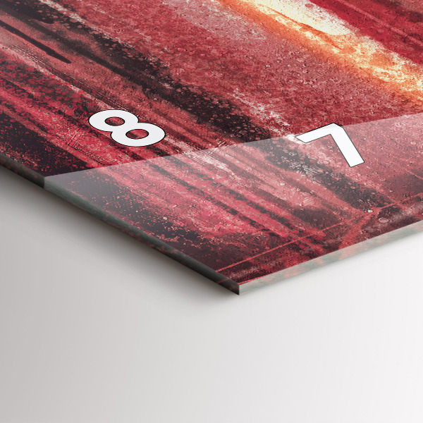 Zegar szklany poziomy Młoda zakochana para