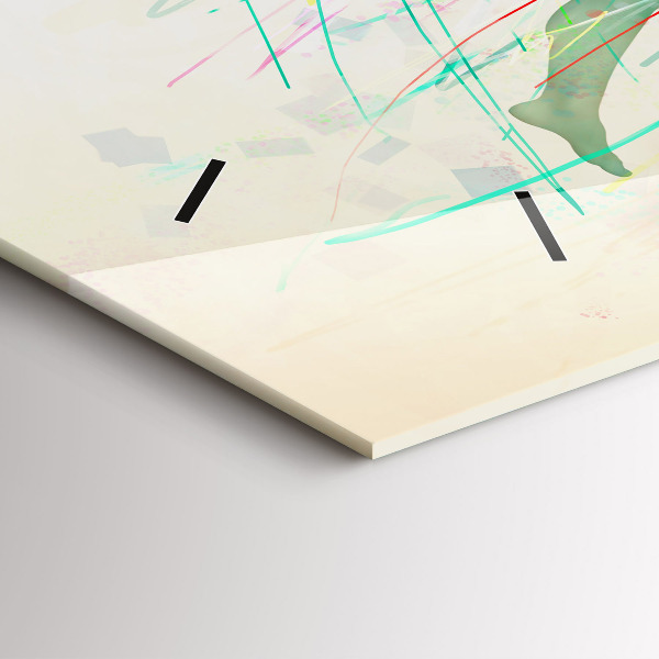 Zegar szklany poziomy Kolorowi ludzie