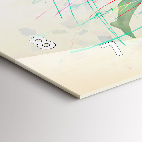 Zegar szklany poziomy Kolorowi ludzie