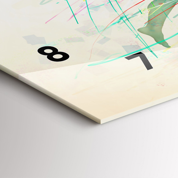 Zegar szklany poziomy Kolorowi ludzie