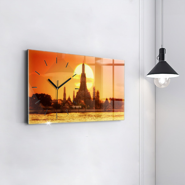 Zegar szklany poziomy Wat arun Bangkok Tajlandia