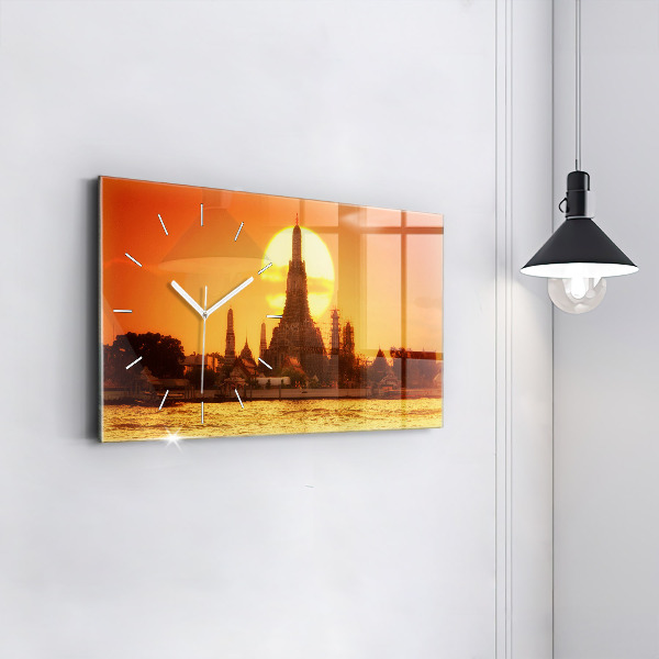 Zegar szklany poziomy Wat arun Bangkok Tajlandia