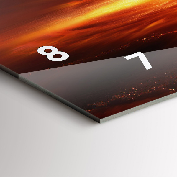 Zegar szklany poziomy Wybuch bomby atomowej