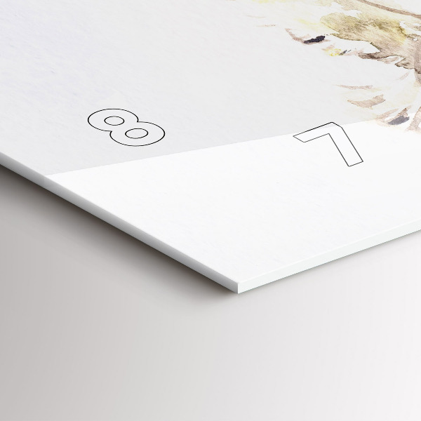 Zegar szklany poziomy Lecące ptaki