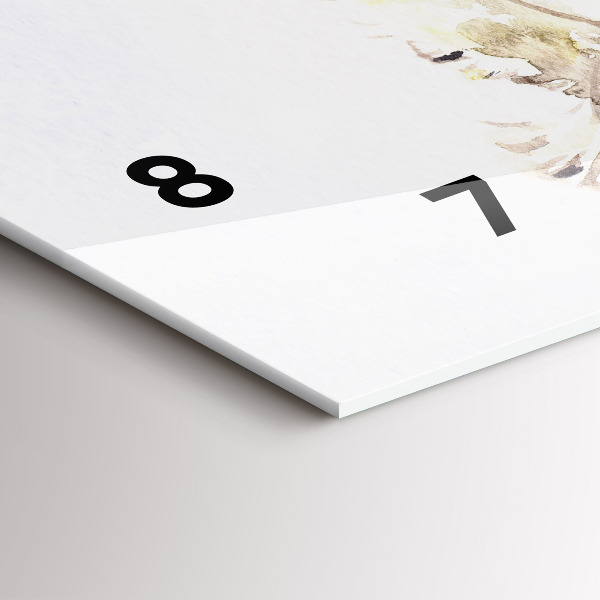 Zegar szklany poziomy Lecące ptaki