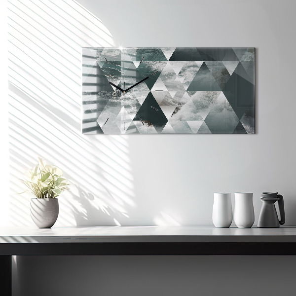 Zegar szklany poziomy Abstrakcja morskie fale