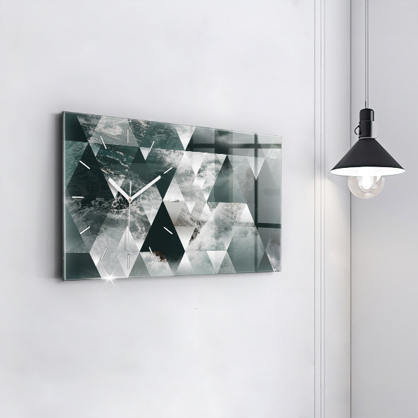 Zegar szklany poziomy Abstrakcja morskie fale