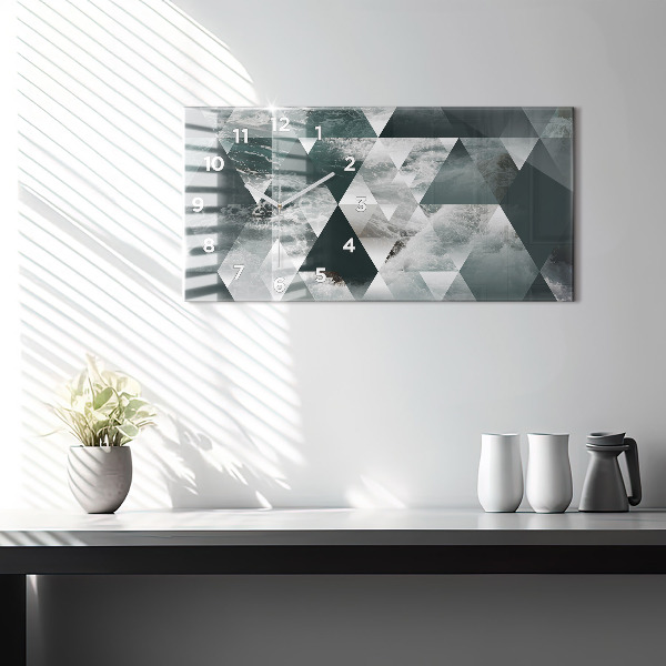 Zegar szklany poziomy Abstrakcja morskie fale