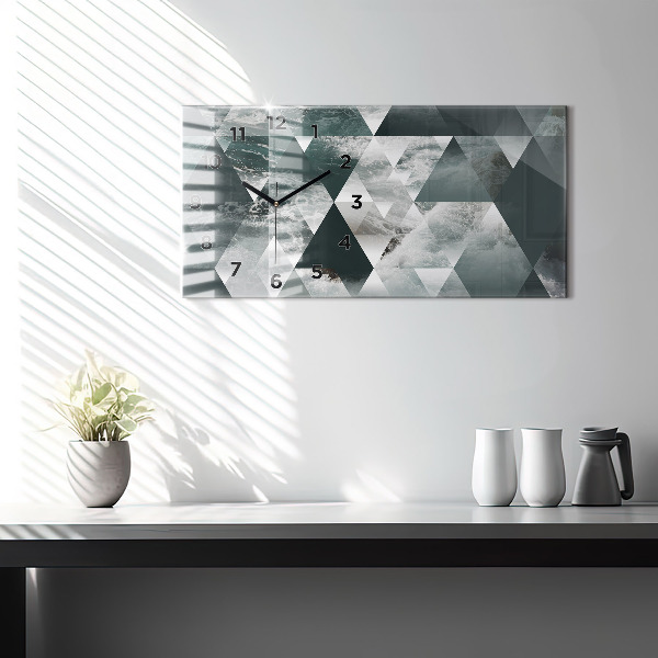 Zegar szklany poziomy Abstrakcja morskie fale