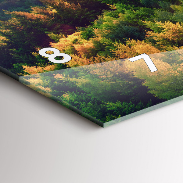 Zegar szklany poziomy Zachód słońca nad wzgórzami