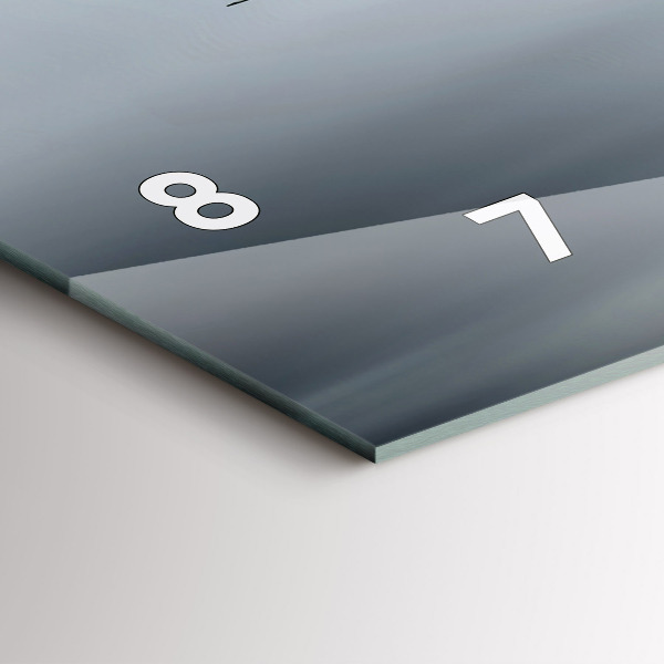 Zegar szklany poziomy Samolot wojskowy w locie