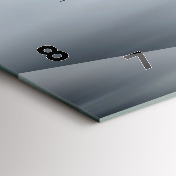 Zegar szklany poziomy Samolot wojskowy w locie