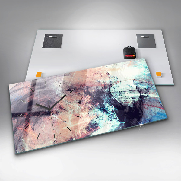 Zegar szklany poziomy Abstrakcyjny obraz