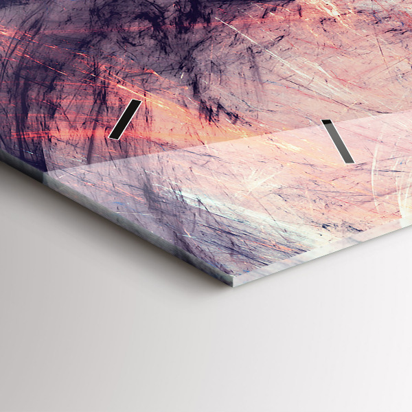 Zegar szklany poziomy Abstrakcyjny obraz