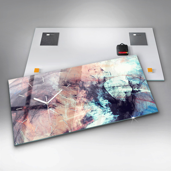 Zegar szklany poziomy Abstrakcyjny obraz