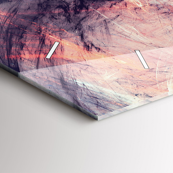 Zegar szklany poziomy Abstrakcyjny obraz