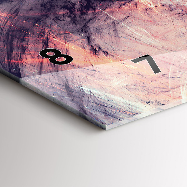 Zegar szklany poziomy Abstrakcyjny obraz