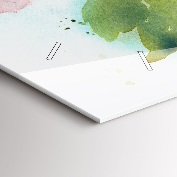 Zegar szklany poziomy Róże W Wazonie Akwarela