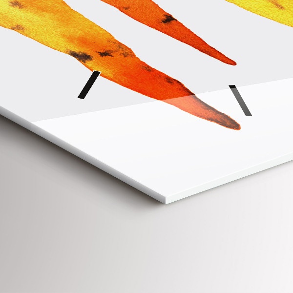 Zegar szklany poziomy Ilustracja marchewek