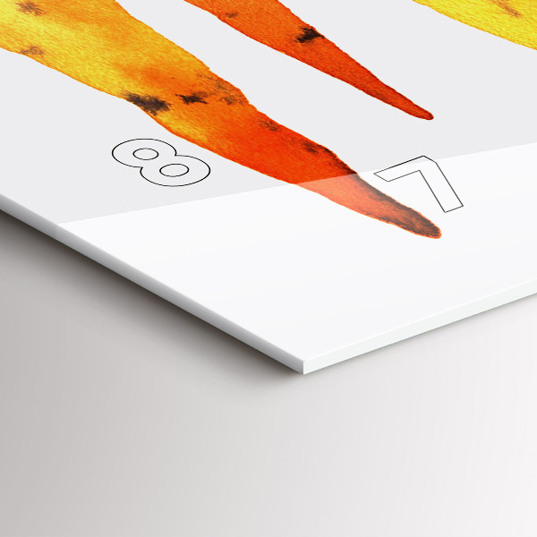 Zegar szklany poziomy Ilustracja marchewek