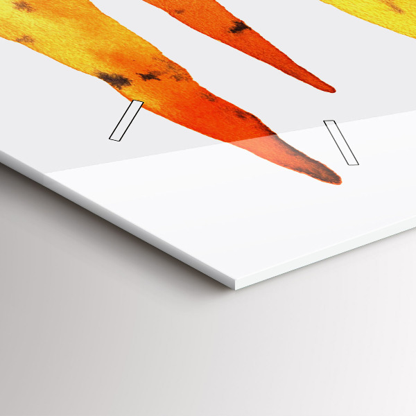 Zegar szklany poziomy Ilustracja marchewek