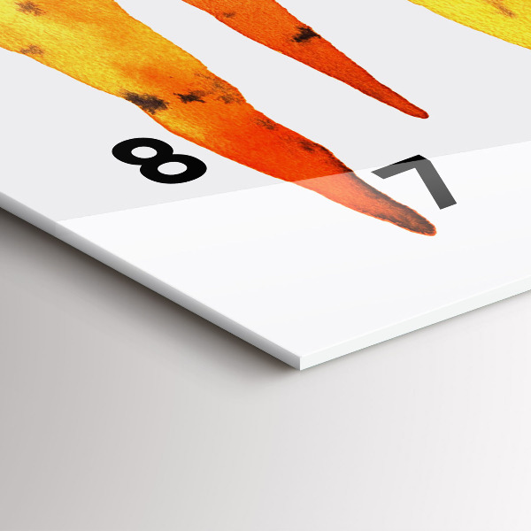 Zegar szklany poziomy Ilustracja marchewek